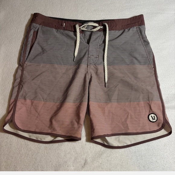 Vuori Other - Vuori Men's Multicolor Striped Board Shorts